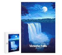 Puzzles for Teenagerss 1000 PCS Victoria Falls Night Jigsaw Puzzle Fun Games Pattern Assembly Unique Birthday And Xmas Gifts 1000 PCS
