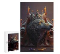 Puzzles for Teenagerss 1000 PCS Wolf King Jigsaw Puzzle Relax Games Perfect Decoration Unique Birthday And Xmas Gifts 1000 PCS