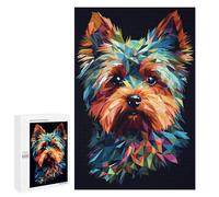 Puzzles for Teenagerss 1000 PCS Yorkshier Terrier Abstract Jigsaws for Adults Relaxing Games Difficult Challenge Fun Activities at Home 1000 PCS