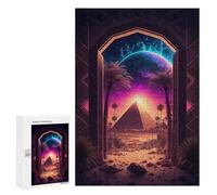 Puzzles for Teenagerss 300 PCS An Ancient Retro Pyramid Adult Jigsaw Puzzle Relaxing Games Wall Decoration Fun Activities at Home 300 PCS