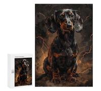 Puzzles for Teenagerss 300 PCS Animal Majestic Dachshund Jigsaws for Adults Relaxing Games Difficult Challenge Fun Activities at Home 300 PCS