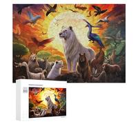 Puzzles for Teenagerss 300 PCS Animals Gathering in Harmony Jigsaw for Adults Relax Games Perfect Decoration Fun Activities at Home 300 PCS