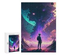 Puzzles for Teenagerss 300 PCS Astronaut in Alien Landscape -7 Jigsaw for Adults Relax Games Perfect Decoration Fun Activities at Home 300 PCS