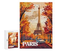 Puzzles for Teenagerss 300 PCS Autumn in Paris Teenagers Puzzles Anti-Stress Toys Wall Decoration Unique Birthday And Xmas Gifts 300 PCS