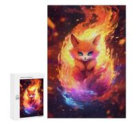 Puzzles for Teenagerss 300 PCS Baby Kurama Nine Tail Fox Adult Jigsaw Puzzle Relaxing Games Wall Decoration Fun Activities at Home 300 PCS