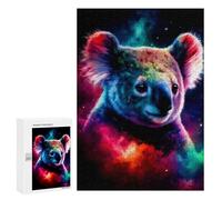 Puzzles for Teenagerss 300 PCS Colorful Koala in Space Jigsaws for Adults Relaxing Games Difficult Challenge Fun Activities at Home 300 PCS