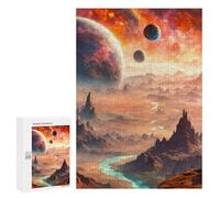 Puzzles for Teenagerss 300 PCS Cosmic Desert Jigsaws for Adults Relaxing Games Difficult Challenge Fun Activities at Home 300 PCS