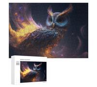 Puzzles for Teenagerss 300 PCS Cosmic Owl Celestial Beauty in Flight Teenagers Puzzles Relaxing Games Presents for Women Fun Activities at Home 300 PCS