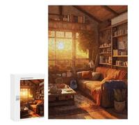Puzzles for Teenagerss 300 PCS Cozy Bookworm Corner Jigsaws for Adults Relaxing Games Difficult Challenge Fun Activities at Home 300 PCS