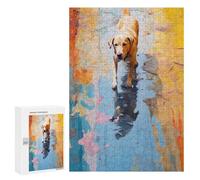 Puzzles for Teenagerss 300 PCS Dog Walking in Paint Jigsaw Puzzle Toy Wall Decor Home Decoration Unique Birthday And Xmas Gifts 300 PCS
