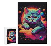 Puzzles for Teenagerss 300 PCS Exotic Shorthair Kitten Adult Jigsaw Puzzle Toy Wall Decor Difficult Challenge Christmas Birthday Gifts 300 PCS