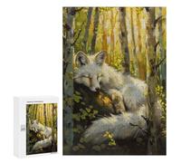 Puzzles for Teenagerss 300 PCS Fox Fairy Tale Magic Jigsaw Puzzle Fun Games Pattern Assembly Unique Birthday And Xmas Gifts 300 PCS