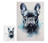 Puzzles for Teenagerss 300 PCS French Bulldog Beauty Jigsaws for Adults Relaxing Games Difficult Challenge Fun Activities at Home 300 PCS