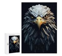 Puzzles for Teenagerss 300 PCS Geometric Eagle Animation Jigsaws for Adults Relaxing Games Difficult Challenge Fun Activities at Home 300 PCS