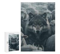 Puzzles for Teenagerss 300 PCS Gray Wolf Sheep Leader Jigsaw Puzzle Toy Wall Decor Home Decoration Unique Birthday And Xmas Gifts 300 PCS