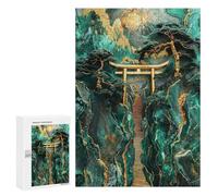 Puzzles for Teenagerss 300 PCS Jade Mountain Torii Path Adult Jigsaw Puzzle Toy Wall Decor Difficult Challenge Christmas Birthday Gifts 300 PCS