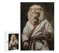 Puzzles for Teenagerss 300 PCS Karate Lion Jigsaws for Adults Relaxing Games Difficult Challenge Fun Activities at Home 300 PCS