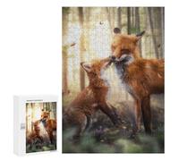 Puzzles for Teenagerss 300 PCS Magical Foxes Jigsaw Puzzle Toy Wall Decor Home Decoration Unique Birthday And Xmas Gifts 300 PCS