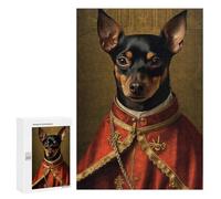 Puzzles for Teenagerss 300 PCS Miniature Pinscher Pope Puzzles for Adults Fun Games Perfect Decoration Unique Birthday And Xmas Gifts 300 PCS