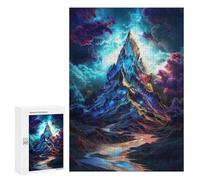 Puzzles for Teenagerss 300 PCS Mystical Mountain Peak Adult Jigsaw Puzzle Relaxing Games Wall Decoration Fun Activities at Home 300 PCS