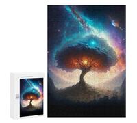 Puzzles for Teenagerss 300 PCS Mystical Space Tree Adult Jigsaw Puzzle Toy Wall Decor Difficult Challenge Christmas Birthday Gifts 300 PCS