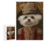 Puzzles for Teenagerss 300 PCS Neobaroque Nutcracker Maltese Dog Jigsaws for Adults Relaxing Games Difficult Challenge Fun Activities at Home 300 PCS