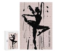 Puzzles for Teenagerss 300 PCS Paris Ballet Poster Jigsaw Puzzle Relax Games Perfect Decoration Unique Birthday And Xmas Gifts 300 PCS