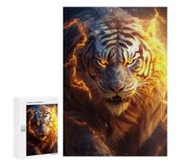 Puzzles for Teenagerss 300 PCS Powerful Energy Tiger Jigsaws for Adults Relaxing Games Difficult Challenge Fun Activities at Home 300 PCS