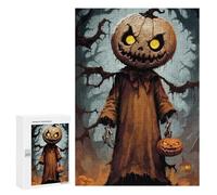 Puzzles for Teenagerss 300 PCS Pumpkin Man Halloween Art Adult Jigsaw Puzzle Toy Wall Decor Difficult Challenge Christmas Birthday Gifts 300 PCS