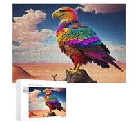 Puzzles for Teenagerss 300 PCS Rainbow Eagle in Desert Jigsaw for Adults Relax Games Perfect Decoration Fun Activities at Home 300 PCS
