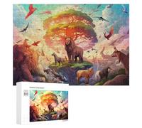 Puzzles for Teenagerss 300 PCS Rainbow Tree of Life Jigsaw for Adults Relax Games Perfect Decoration Fun Activities at Home 300 PCS