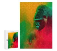 Puzzles for Teenagerss 300 PCS Rasta Gorilla Adult Jigsaw Puzzle Toy Wall Decor Difficult Challenge Christmas Birthday Gifts 300 PCS