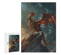 Puzzles for Teenagerss 300 PCS Realistic Mystical Dragon Jigsaw Puzzle Toy Wall Decor Home Decoration Unique Birthday And Xmas Gifts 300 PCS