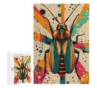 Puzzles for Teenagerss 300 PCS Retro Cockroach Art Artistic Cockroach in Abstract Style Jigsaw Puzzle Toy Wall Decor Home Decoration Unique Birthday And Xmas Gifts 300 PCS