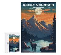 Puzzles for Teenagerss 300 PCS Rocky Mountain Adult Jigsaw Puzzle Toy Wall Decor Difficult Challenge Christmas Birthday Gifts 300 PCS