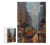 Puzzles for Teenagerss 300 PCS San Francisco Oil Painting Jigsaw Puzzle Fun Games Pattern Assembly Unique Birthday And Xmas Gifts 300 PCS