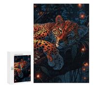 Puzzles for Teenagerss 300 PCS Sleeping Leopard in Jungle Adult Jigsaw Puzzle Relaxing Games Wall Decoration Fun Activities at Home 300 PCS