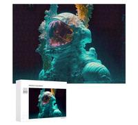 Puzzles for Teenagerss 300 PCS Space Odyssey Astronaut in Clouds Jigsaw Puzzle Fun Games Pattern Assembly Unique Birthday And Xmas Gifts 300 PCS