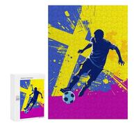 Puzzles for Teenagerss 300 PCS Sweden Soccer Player Silhouette Jigsaw Puzzle Toy Wall Decor Home Decoration Unique Birthday And Xmas Gifts 300 PCS