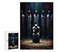 Puzzles for Teenagerss 300 PCS The Monument to The First Lie - The One Who Lowered His Gaze Teenagers Puzzles Anti-Stress Toys Wall Decoration Unique Birthday And Xmas Gifts 300 PCS