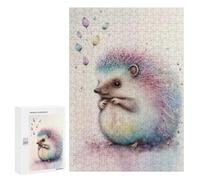 Puzzles for Teenagerss 300 PCS Tiny Little Hedgehog Jigsaw Puzzle Relax Games Perfect Decoration Unique Birthday And Xmas Gifts 300 PCS