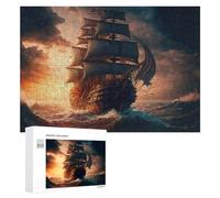 Puzzles for Teenagerss 300 PCS Voyage Through Time A Pirate Ship's Journey Jigsaw for Adults Relax Games Perfect Decoration Fun Activities at Home 300 PCS