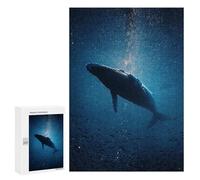 Puzzles for Teenagerss 300 PCS Whale in The Deep Blue Sea Adult Jigsaw Puzzle Toy Wall Decor Difficult Challenge Christmas Birthday Gifts 300 PCS