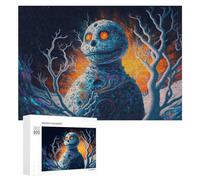 Puzzles for Teenagerss 300 PCS Whimsical Ghostly Figure in A Surreal Forest Jigsaw for Adults Relax Games Perfect Decoration Fun Activities at Home 300 PCS