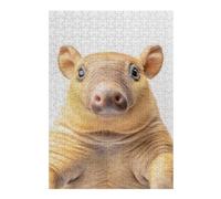 Puzzles for Teenagerss 38x26cm/1000pcs An Armadillo Taking A Selfie Jigsaw Puzzle Hands-on Game Staycation Kill Time Challenging Game Gifts 38x26cm/1000pcs