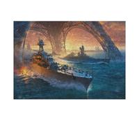 Puzzles for Teenagerss 38x26cm/1000pcs Battle of Paris Naval Clash Under The Eiffel Tower Jigsaw for Adults Relax Games Perfect Decoration Fun Activities at Home 38x26cm/1000pcs