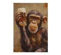 Puzzles for Teenagerss 38x26cm/1000pcs Beer Drinker Monkey Jigsaws for Adults Relax Games Perfect Decoration Unique Birthday And Xmas Gifts 38x26cm/1000pcs