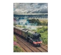 Puzzles for Teenagerss 38x26cm/1000pcs Flying Scotsman Dundee Puzzles for Adults Brain Teaser Game Precision Cutting Fun at Home Activities, 38x26cm/1000pcs