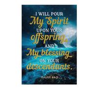 Puzzles for Teenagerss 38x26cm/1000pcs Isaiah 443 Bible Verse Jigsaw Puzzle Hands-on Game Staycation Kill Time Challenging Game Gifts 38x26cm/1000pcs