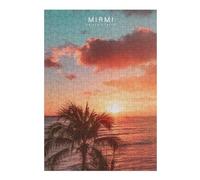 Puzzles for Teenagerss 38x26cm/1000pcs Miami Sunset Palm Trees Adult Jigsaw DIY Toys Difficult Challenge Unique Birthday And Xmas Gifts 38x26cm/1000pcs